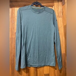 Smartwool Men's Marino Wool Teal Long Sleeve Shirt